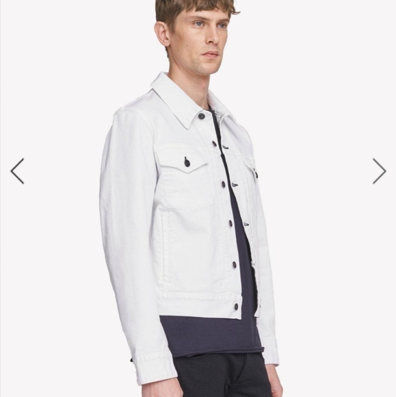 rag & bone Other - Rag & Bone Men's Definitive White Denim Jacket S